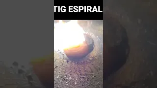 #welding #weld #tig soldadura en espiral para recuperar superficie