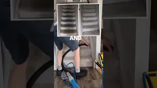 How We Clean Stairs! #carpetcleaning #satisfying