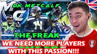 British Soccer Fan First Time Reaction to DK Metcalf - The Freak