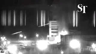 CCTV footage of Russian attack on Europe's biggest nuclear power plant in Ukraine