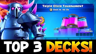 👿 BEST 3 PEKKA DECKS FOR X3 GOLBAL TOURNAMENT-CLASHROYALE!👿