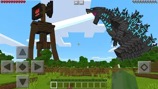 I Found GODZILLA vs SIREN HEAD in Minecraft Pocket Edition...