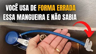 CAIXA ACOPLADA!! Ninguém sabe como usar essa mangueira.