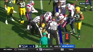 Jack Jones Fumble Recovery | Patriots vs Packers