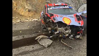 El tremendo accidente del campeón Tanak en el Rally de Montecarlo 2020