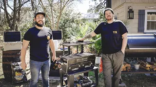 Max & Jirby cook up some mushrooms on the Yakitori