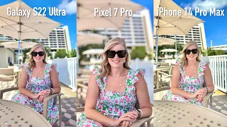 Pixel 7 Pro vs Galaxy S22 Ultra vs iPhone 14 Pro Max Camera Test: DIFFERENT!