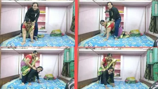 Horse Riding Challenge Funny Video || Husband v / s Wife