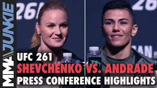 Valentina Shevchenko vs. Jessica Andrade press conference highlights | UFC 261