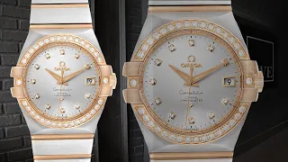 Omega Constellation Steel Rose Gold Diamond Mens Watch 123.25.35.20.52.001 | SwissWatchExpo