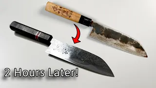 How to Restore Vintage Japanese Knife by Hand