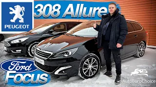 Peugeot 308 SW 1.6 BlueHDi ALLURE / Ford Focus Titanium 1,5 CDTI / Порівняння двох моделей