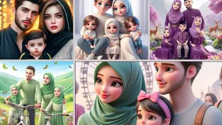 Top 20 #ai family Wallpapers| Generated by ai | Muslim Family dpz| #viralvideo  Hijabigirluzz