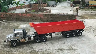 RC. 1/14 ZETROS TRACTOR WITH DPS 900MM SEMI TIPPER TRAILER