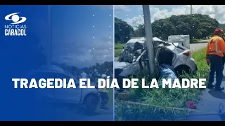 Tres mujeres de una misma familia murieron en un accidente de tránsito