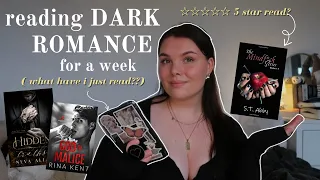 reading dark romance for a week... once again || reading vlog