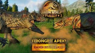 MAJOR DOMINION BATTLE ROYALE! - Who's The Strongest Apex? | Jurassic World: Evolution 2