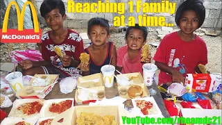 Their First Time Eating McDonald's Fast Food While Other Poor Children Watch in ENVY. Philippines