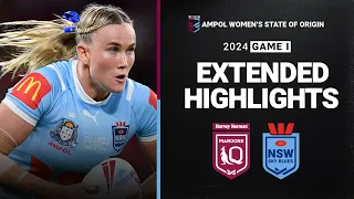 State of Origin 2024 | Maroons v Sky Blues | Extended Match Highlights | Game 1