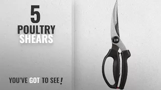 Top 10 Poultry Shears [2018]: OXO Good Grips Spring-Loaded Poultry Shears, Black