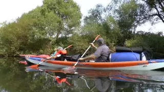 PADDEL-Spaß im AIRTREK-Kajak 485 auf der LAHN 2016