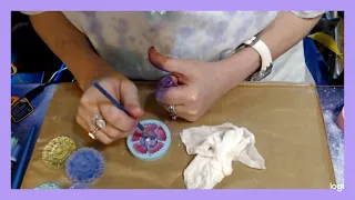Using Hot Glue, Mica Powder, And Silicone Molds To Make Some Fabulous Embellished Flowers!