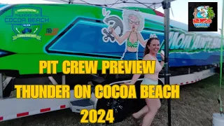 Pit Crew Preview! Walk thru the dry pits with me and see Power Boats of Thunder on Cocoa Beach 2024!