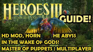 Heroes of Might & Magic 3 MODDING GUIDE! How to install Horn of The Abyss & The Wake of Gods