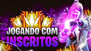 🔥 FREE FIRE AO VIVO 🔥 JOGANDO COM OS INSCRITOS 🔥 RUMO AO DESAFIANTE 🔥