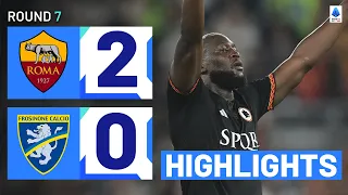 Roma-Frosinone 2-0 | Lukaku fires Roma to first win in three: Goals & Highlights | Serie A 2023/24