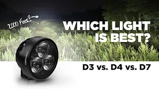 Best LED Motorcycle Light? - DENALI D3 Beam Comparison - Spot, Fog, & Hybrid vs DENALI D4 and D7