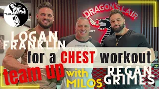 Regan Grimes and Logan Franklin team up for a CHEST workout with Milos Sarcev