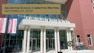 School Committee Meeting - September 22, 2022