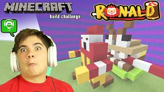 BUILD RONALD in MINECRAFT challenge with HobbyGaming