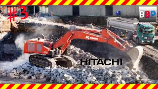 Hitachi ZX690-7 handling Black Jurassic, Synergiepark Allianz, Stuttgart, 28.10.2021.