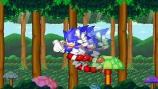 sonic 3air mods SAWNIC (Official Newtrogic Panic Sonic mod)