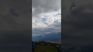 RC slingshot glider launch, RC schleuder Segler Start