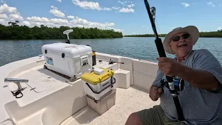 04-23-2024 Bret and Bob on Estero Angry Angler Fishing boat