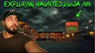 EXPLORING THE HAUNTED ABANDONED OUIJA BOARD MOTEL ( WE WERE NOT ALONE)