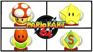 Mario Kart 64 Nintendo 64 Longplay ( All Cups and Tracks)