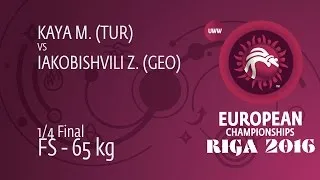 1/4 FS - 65 kg: M. KAYA (TUR) df. Z. IAKOBISHVILI (GEO), 7-1