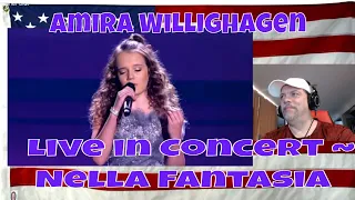 Amira Willighagen ~ Live in Concert ~ Nella Fantasia - REACTION - Unreal - definitely the better one