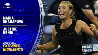 Maria Sharapova vs. Justine Henin Extended Highlights | 2006 US Open Final