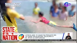 Dugong na napadpad sa dalampasigan, hinawak-hawakan, nilaro at sinakyan pa ng mga bata | SONA