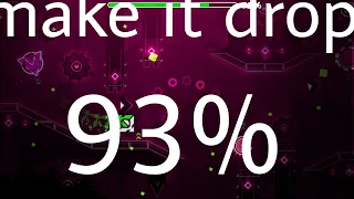 GEOMETRY DASH MAKE IT DROP 93% (mobile) extreme demon