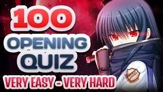 Guess The Anime Opening Quiz (Very Easy - Very Hard) (100 Openings)