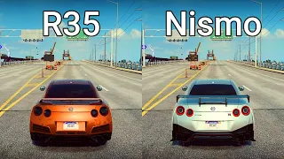 NFS Heat: Nissan GTR R35 vs Nissan GTR Nismo - Drag Race