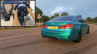 Forza Horizon 4 : BMW M5 (Steering Wheel + Paddle Shifter) Gameplay