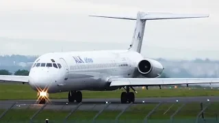 LOUD MADDOG Departure | ALK Airlines | LZ-DEO | MD-82 at Liverpool Airport | RWY27