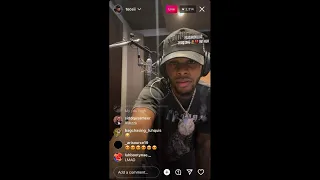 Toosii recording a new song on IG Live 1/19/22